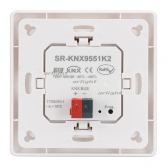  Knob SR-KN9551K2-UP White (KNX, DIM) (Arlight, -)